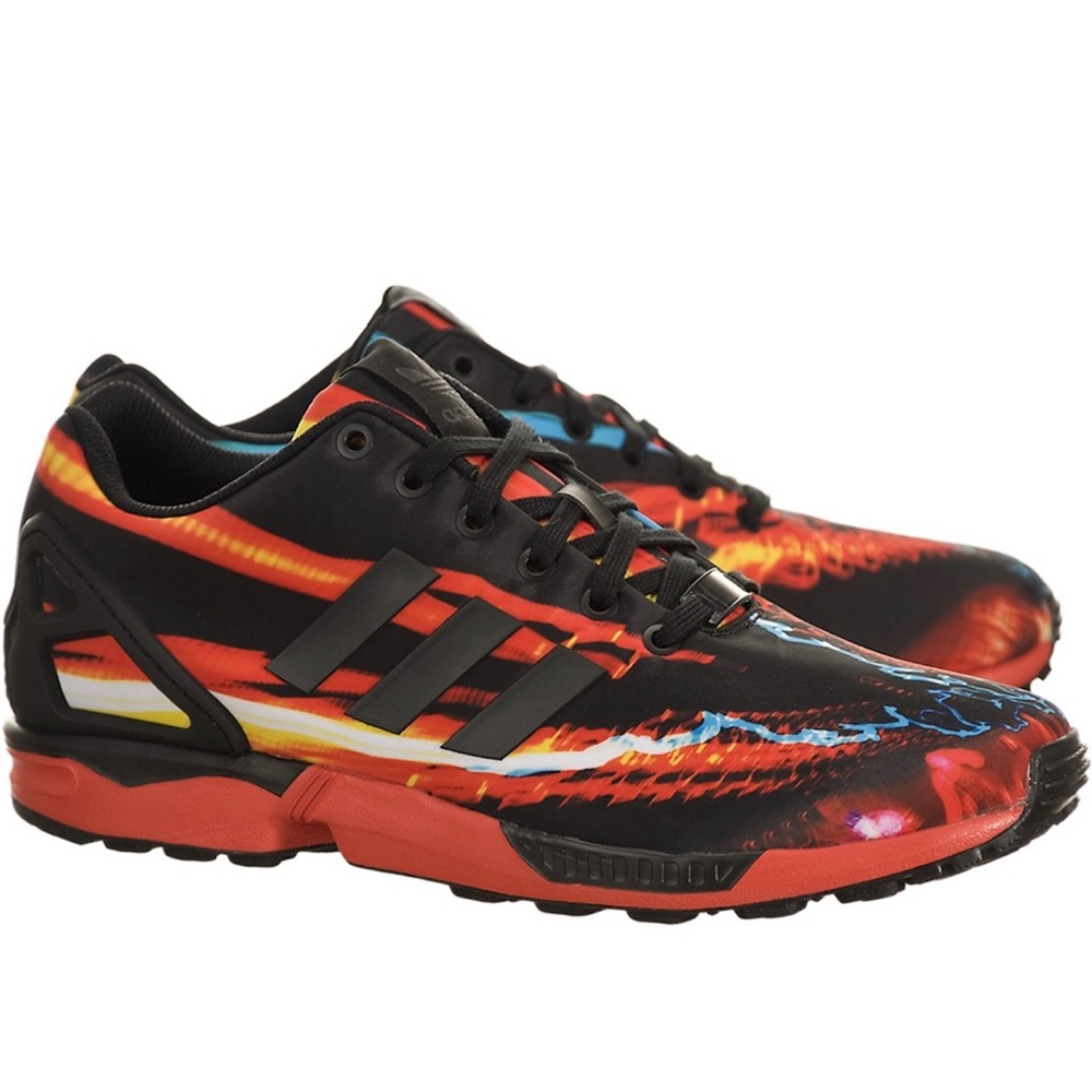 📦SOLD📦Mens Adidas ZX Flux Blurred Lights Size 7 1/2 Style #B34140 With box!